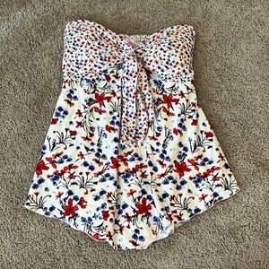 Strapless Tunic Style top